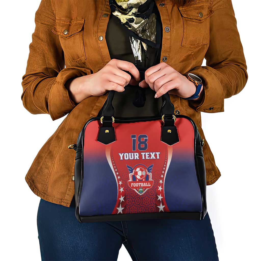 Custom Costa Rica Football Shoulder Handbag Los Ticos Sporty Style - Wonder Print Shop
