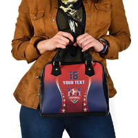Custom Costa Rica Football Shoulder Handbag Los Ticos Sporty Style - Wonder Print Shop