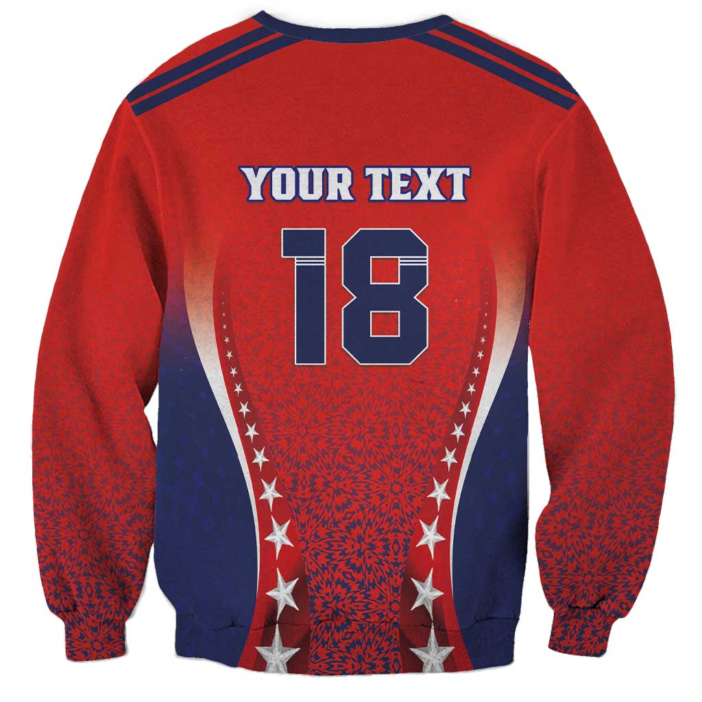 Custom Costa Rica Football Sweatshirt Los Ticos Sporty Style - Wonder Print Shop
