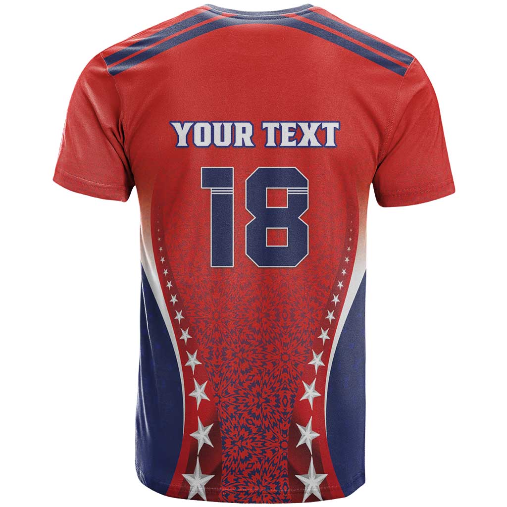 Custom Costa Rica Football T Shirt Los Ticos Sporty Style - Wonder Print Shop