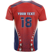 Custom Costa Rica Football T Shirt Los Ticos Sporty Style - Wonder Print Shop