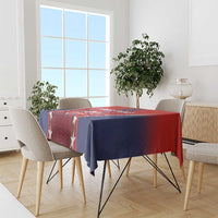 Custom Costa Rica Football Tablecloth Los Ticos Sporty Style - Wonder Print Shop