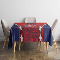 Custom Costa Rica Football Tablecloth Los Ticos Sporty Style - Wonder Print Shop