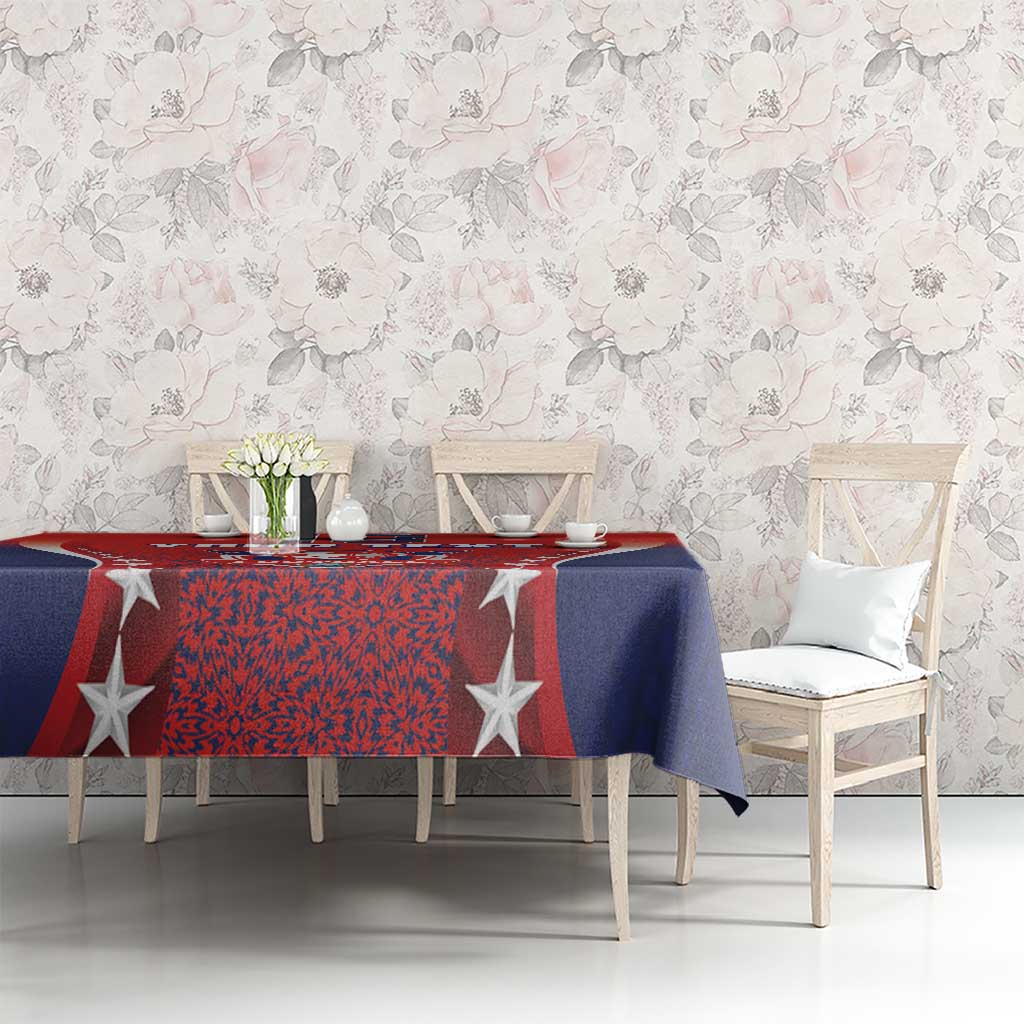 Custom Costa Rica Football Tablecloth Los Ticos Sporty Style - Wonder Print Shop