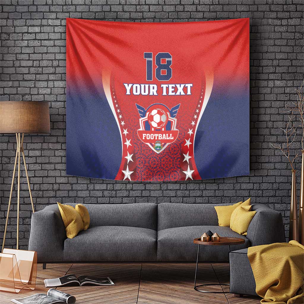 Custom Costa Rica Football Tapestry Los Ticos Sporty Style - Wonder Print Shop