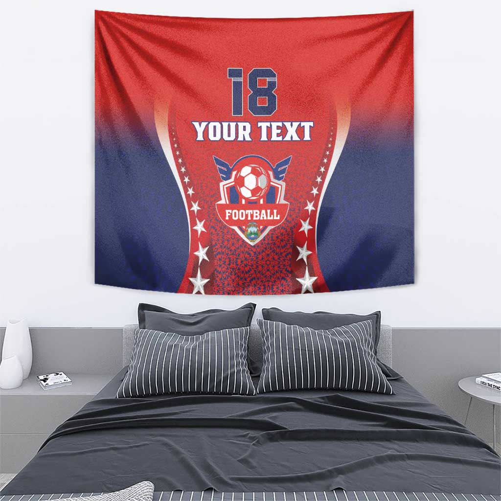 Custom Costa Rica Football Tapestry Los Ticos Sporty Style - Wonder Print Shop