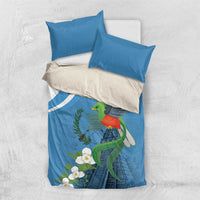 Guatemala Independence Day Bedding Set Guatemalan Quetzal Libre Crezca Fecundo - Wonder Print Shop