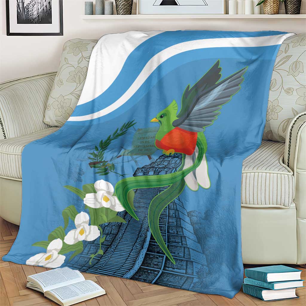 Guatemala Independence Day Blanket Guatemalan Quetzal Libre Crezca Fecundo - Wonder Print Shop