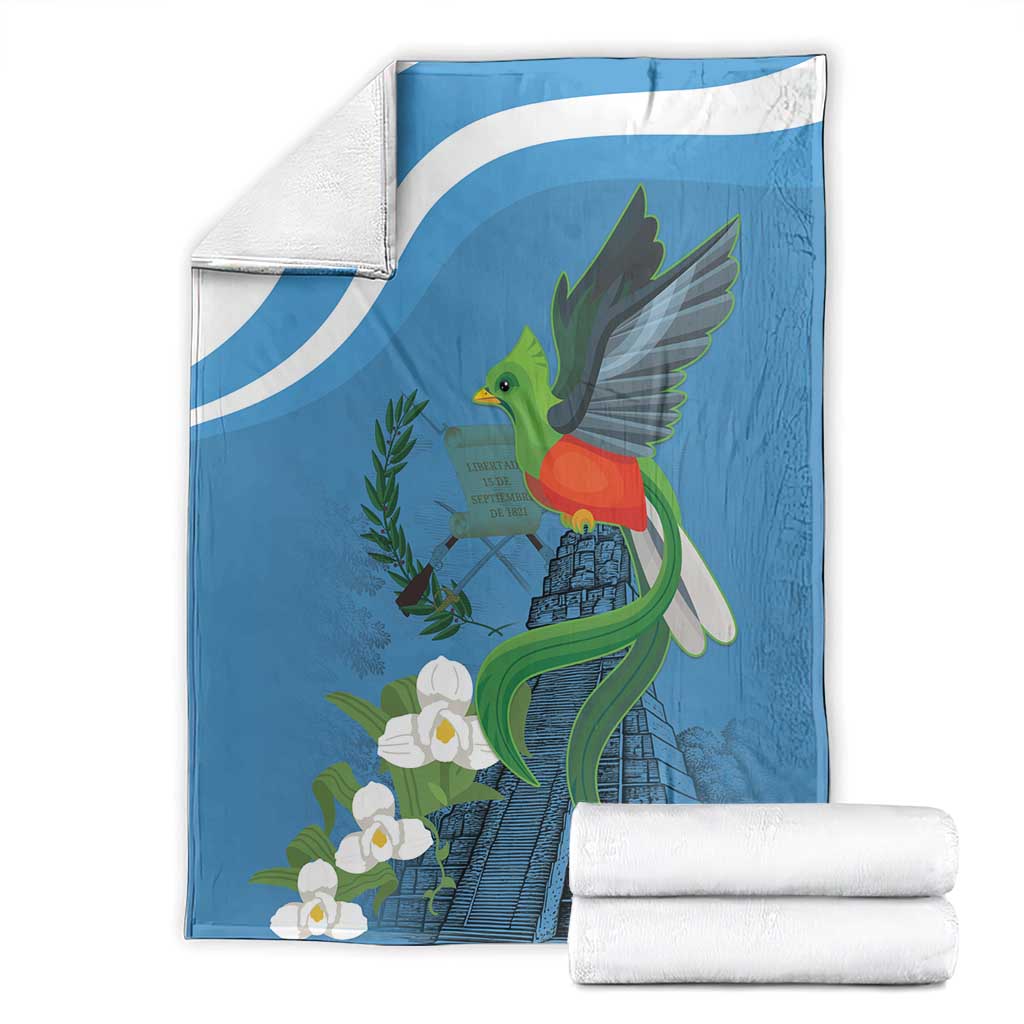 Guatemala Independence Day Blanket Guatemalan Quetzal Libre Crezca Fecundo - Wonder Print Shop