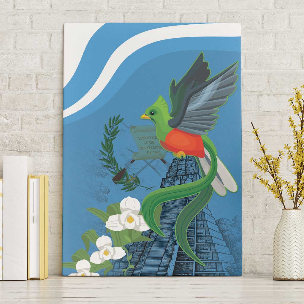 Guatemala Independence Day Canvas Wall Art Guatemalan Quetzal Libre Crezca Fecundo - Wonder Print Shop
