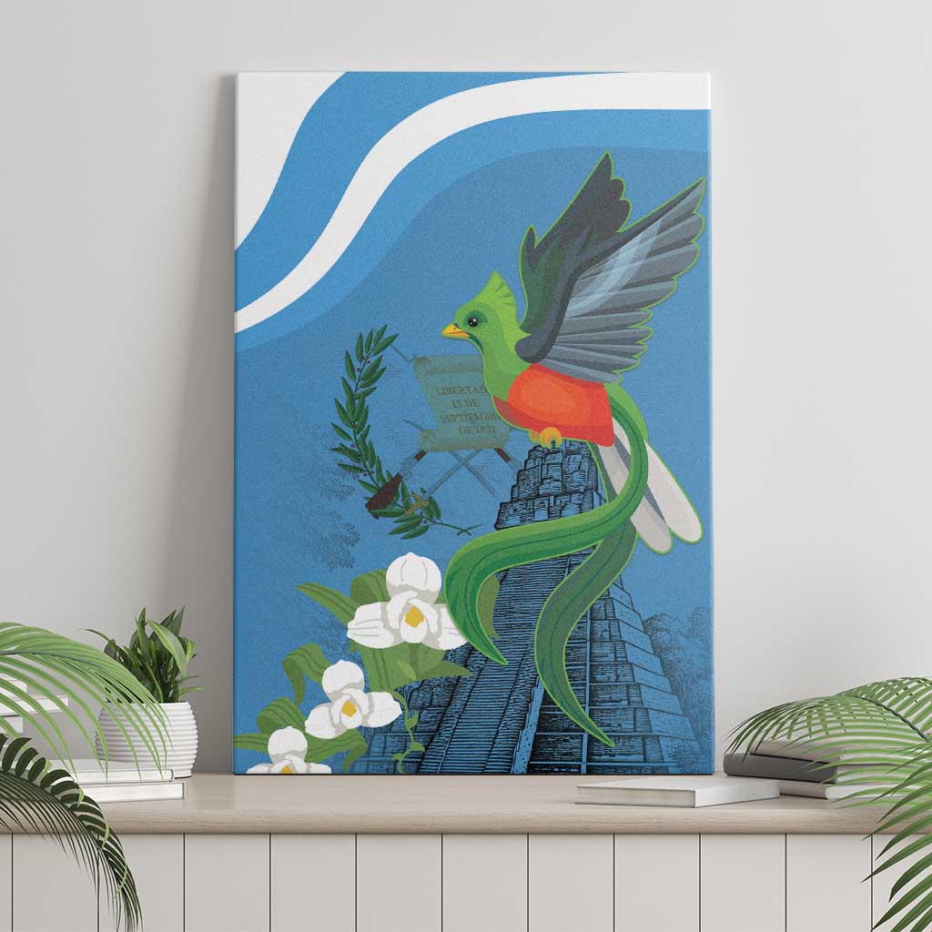 Guatemala Independence Day Canvas Wall Art Guatemalan Quetzal Libre Crezca Fecundo - Wonder Print Shop