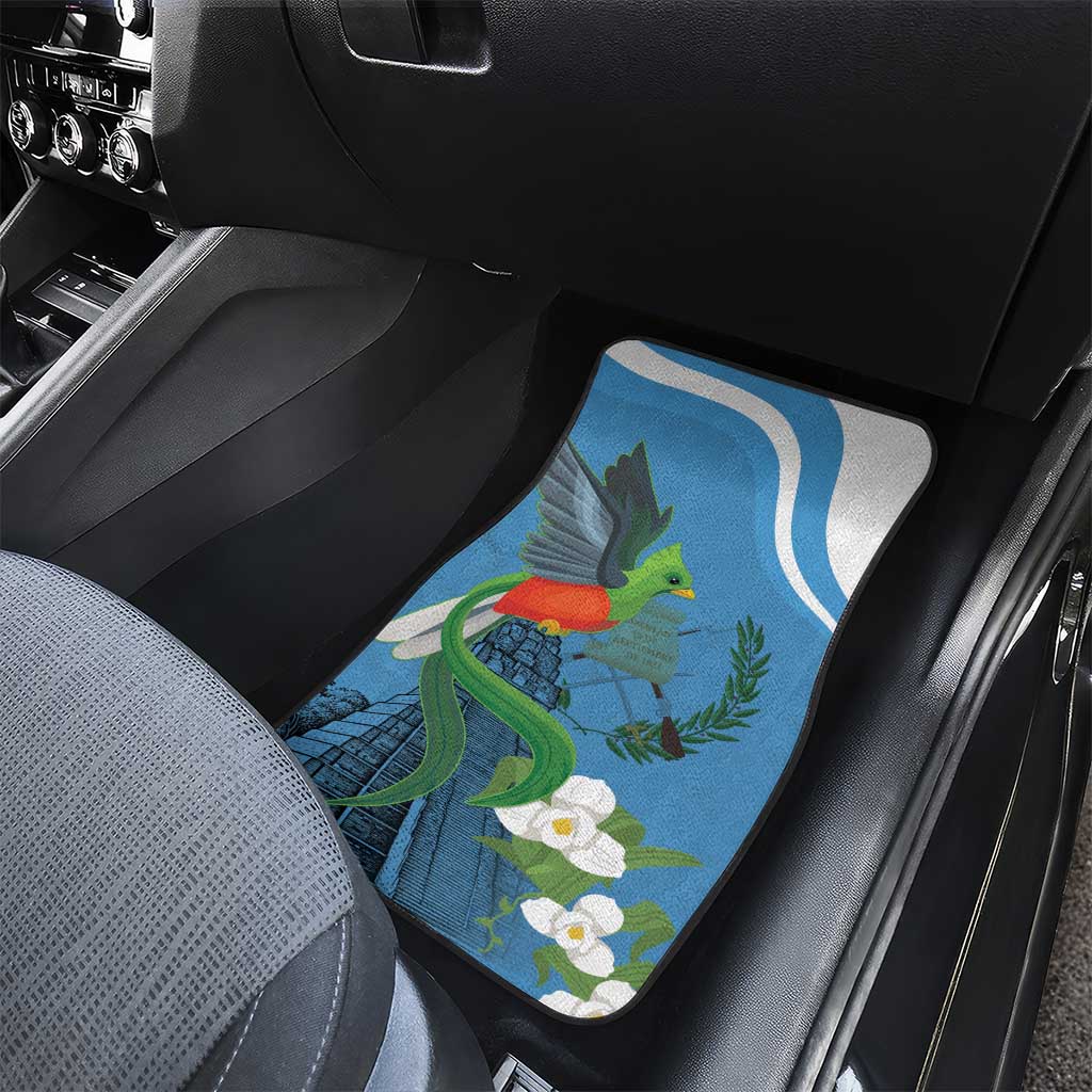 Guatemala Independence Day Car Mats Guatemalan Quetzal Libre Crezca Fecundo - Wonder Print Shop