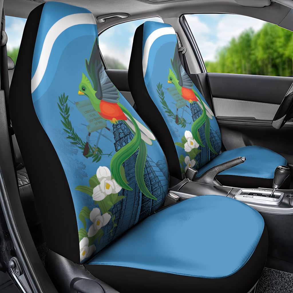 Guatemala Independence Day Car Seat Cover Guatemalan Quetzal Libre Crezca Fecundo - Wonder Print Shop