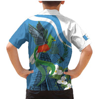 Guatemala Independence Day Family Matching Mermaid Dress and Hawaiian Shirt Guatemalan Quetzal Libre Crezca Fecundo - Wonder Print Shop