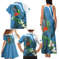 Guatemala Independence Day Family Matching Tank Maxi Dress and Hawaiian Shirt Guatemalan Quetzal Libre Crezca Fecundo - Wonder Print Shop