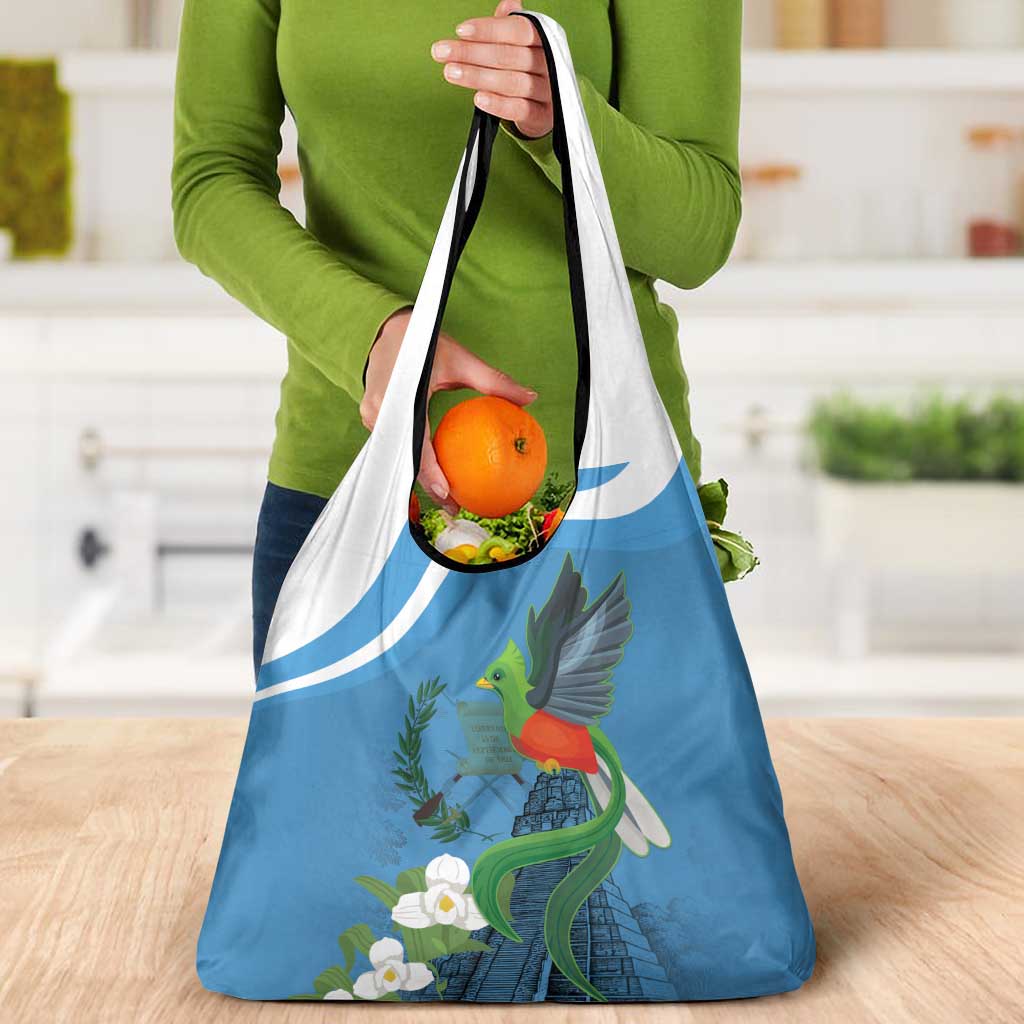 Guatemala Independence Day Grocery Bag Guatemalan Quetzal Libre Crezca Fecundo - Wonder Print Shop