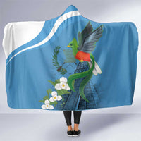 Guatemala Independence Day Hooded Blanket Guatemalan Quetzal Libre Crezca Fecundo - Wonder Print Shop