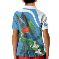 Guatemala Independence Day Kid Polo Shirt Guatemalan Quetzal Libre Crezca Fecundo - Wonder Print Shop