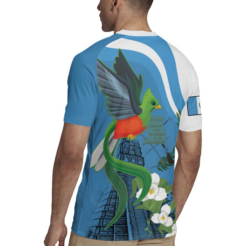 Guatemala Independence Day Rugby Jersey Guatemalan Quetzal Libre Crezca Fecundo - Wonder Print Shop