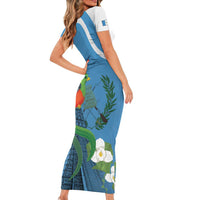 Guatemala Independence Day Short Sleeve Bodycon Dress Guatemalan Quetzal Libre Crezca Fecundo - Wonder Print Shop