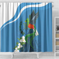 Guatemala Independence Day Shower Curtain Guatemalan Quetzal Libre Crezca Fecundo - Wonder Print Shop