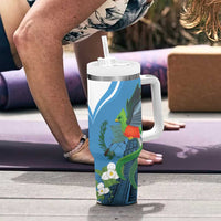 Guatemala Independence Day Tumbler With Handle Guatemalan Quetzal Libre Crezca Fecundo - Wonder Print Shop