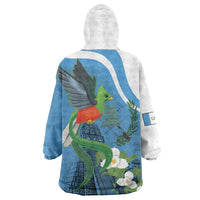 Guatemala Independence Day Wearable Blanket Hoodie Guatemalan Quetzal Libre Crezca Fecundo - Wonder Print Shop