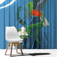 Guatemala Independence Day Window Curtain Guatemalan Quetzal Libre Crezca Fecundo - Wonder Print Shop