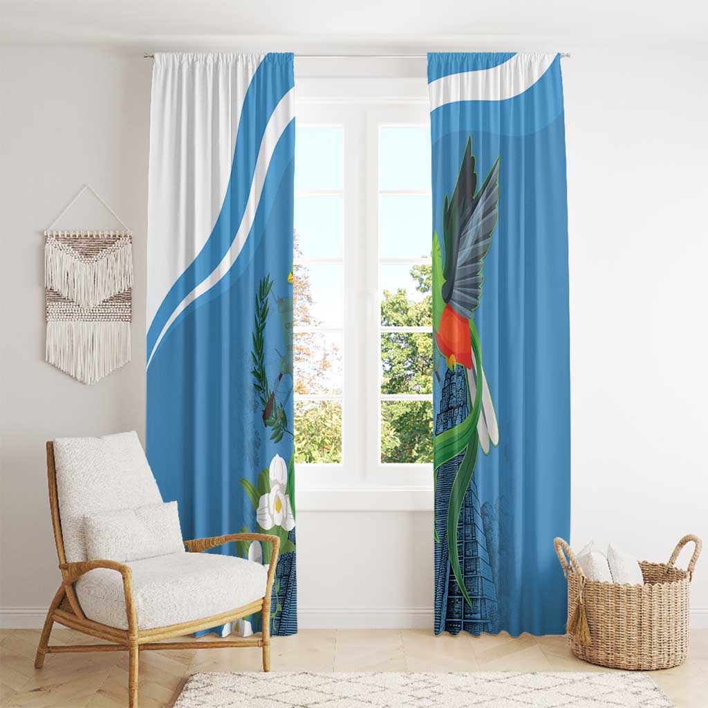 Guatemala Independence Day Window Curtain Guatemalan Quetzal Libre Crezca Fecundo - Wonder Print Shop