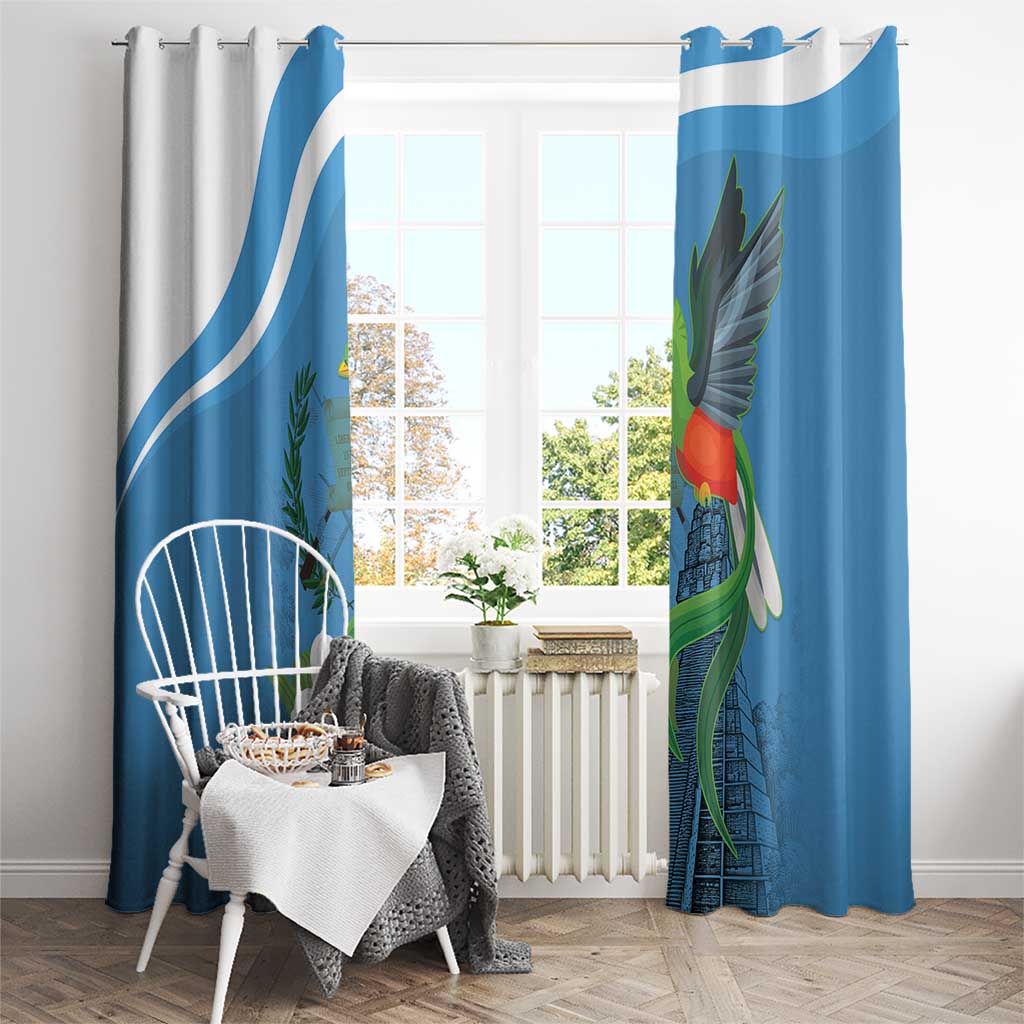 Guatemala Independence Day Window Curtain Guatemalan Quetzal Libre Crezca Fecundo - Wonder Print Shop