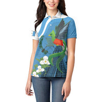 Guatemala Independence Day Women Polo Shirt Guatemalan Quetzal Libre Crezca Fecundo - Wonder Print Shop