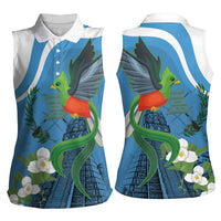 Guatemala Independence Day Women Sleeveless Polo Shirt Guatemalan Quetzal Libre Crezca Fecundo - Wonder Print Shop