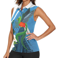 Guatemala Independence Day Women Sleeveless Polo Shirt Guatemalan Quetzal Libre Crezca Fecundo - Wonder Print Shop