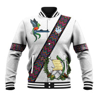 Custom Guatemala Football Baseball Jacket Los Chapines White Version - Wonder Print Shop