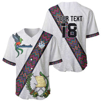 Custom Guatemala Football Baseball Jersey Los Chapines White Version - Wonder Print Shop