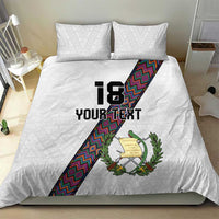 Custom Guatemala Football Bedding Set Los Chapines White Version - Wonder Print Shop
