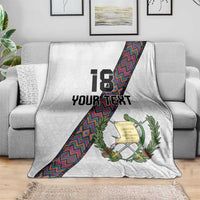 Custom Guatemala Football Blanket Los Chapines White Version - Wonder Print Shop