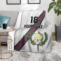 Custom Guatemala Football Blanket Los Chapines White Version - Wonder Print Shop