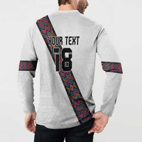 Custom Guatemala Football Button Sweatshirt Los Chapines White Version - Wonder Print Shop