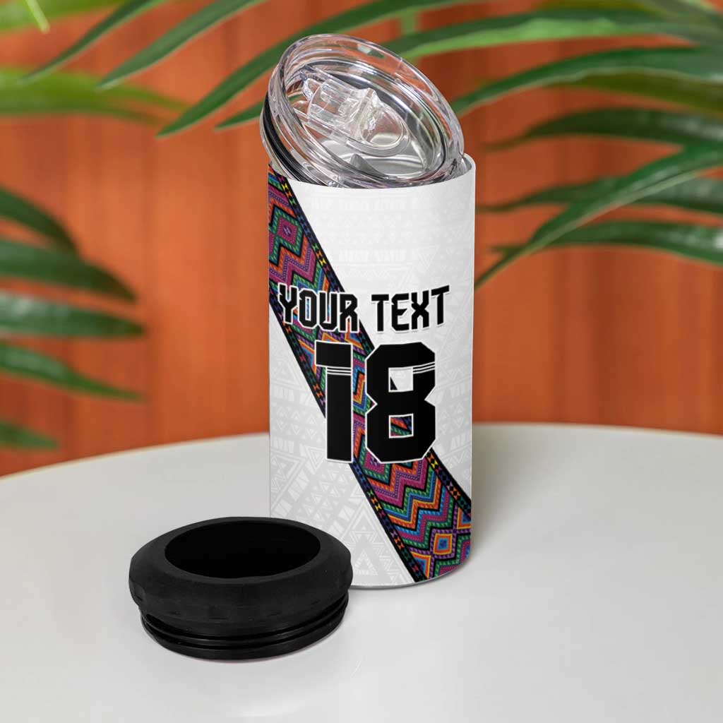 Custom Guatemala Football 4 in 1 Can Cooler Tumbler Los Chapines White Version - Wonder Print Shop
