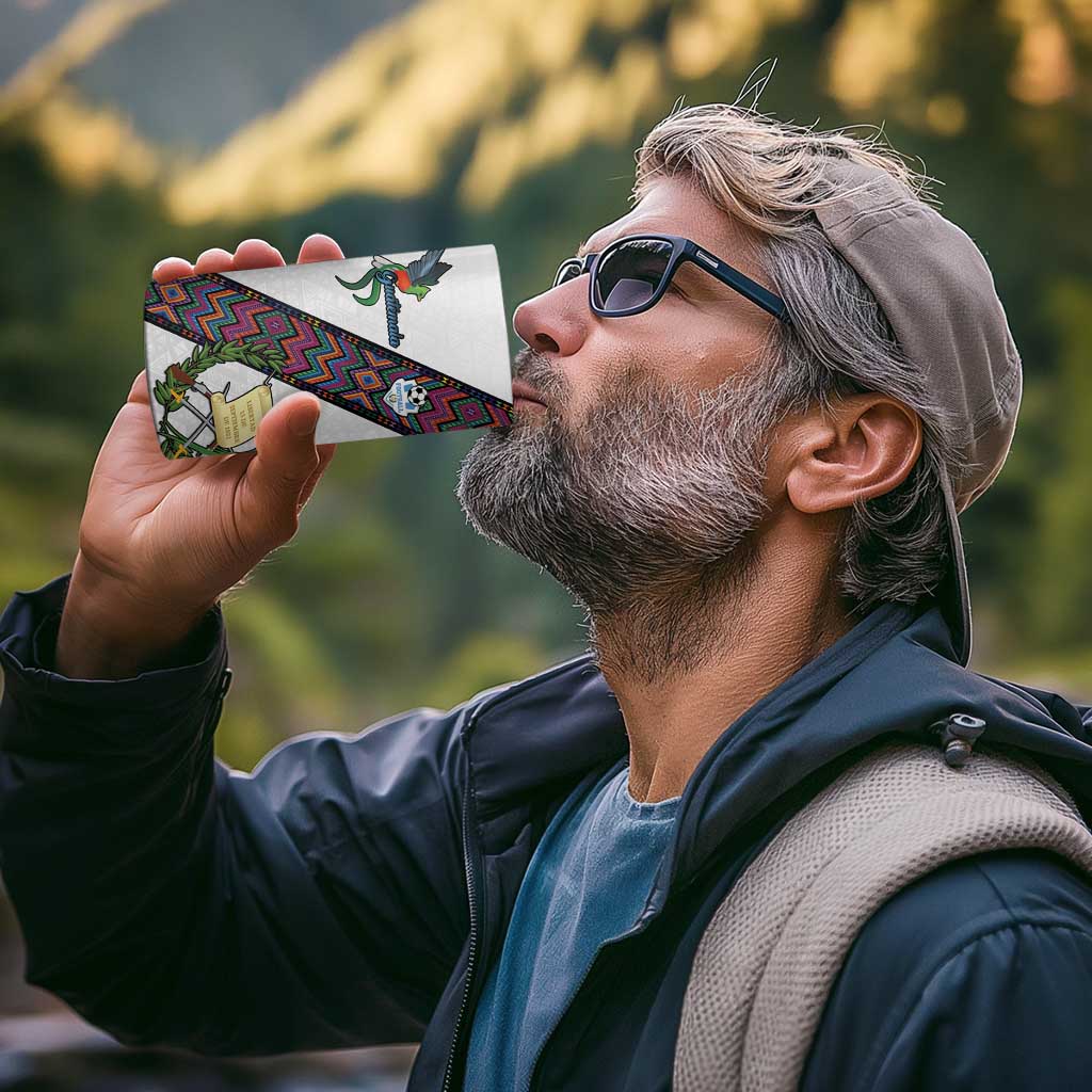 Custom Guatemala Football 4 in 1 Can Cooler Tumbler Los Chapines White Version - Wonder Print Shop