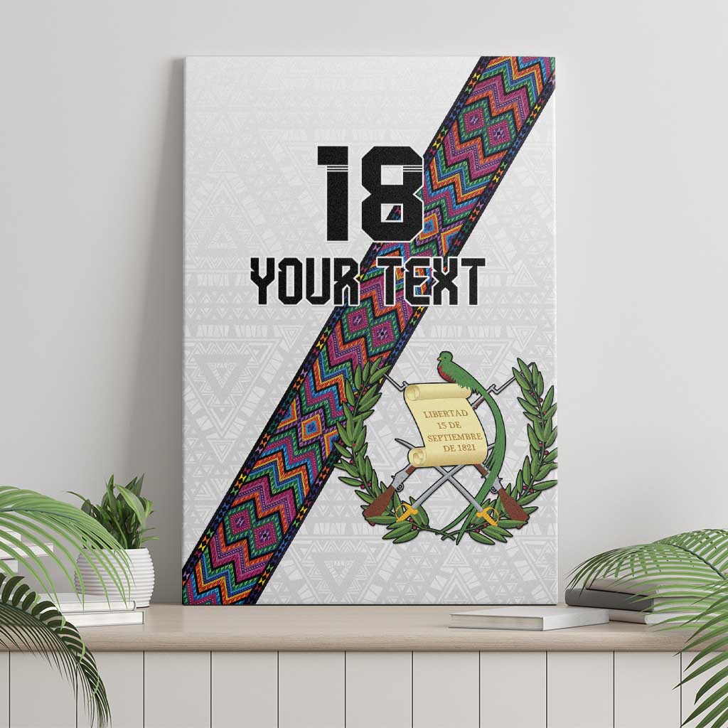 Custom Guatemala Football Canvas Wall Art Los Chapines White Version - Wonder Print Shop