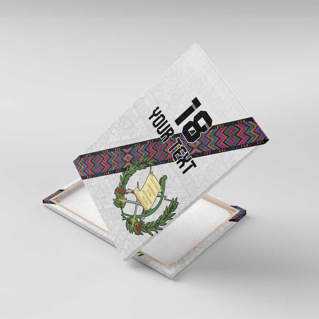 Custom Guatemala Football Canvas Wall Art Los Chapines White Version - Wonder Print Shop