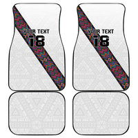 Custom Guatemala Football Car Mats Los Chapines White Version - Wonder Print Shop