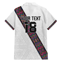 Custom Guatemala Football Family Matching Puletasi and Hawaiian Shirt Los Chapines White Version - Wonder Print Shop