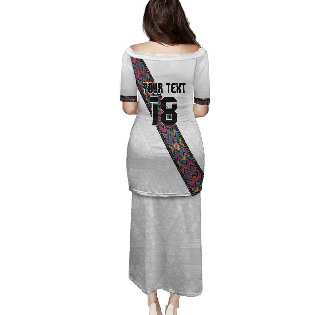 Custom Guatemala Football Family Matching Puletasi and Hawaiian Shirt Los Chapines White Version - Wonder Print Shop