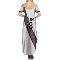 Custom Guatemala Football Family Matching Summer Maxi Dress and Hawaiian Shirt Los Chapines White Version - Wonder Print Shop