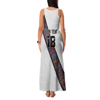 Custom Guatemala Football Family Matching Tank Maxi Dress and Hawaiian Shirt Los Chapines White Version - Wonder Print Shop