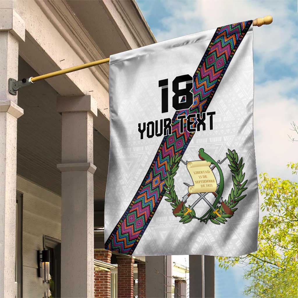 Custom Guatemala Football Garden Flag Los Chapines White Version - Wonder Print Shop