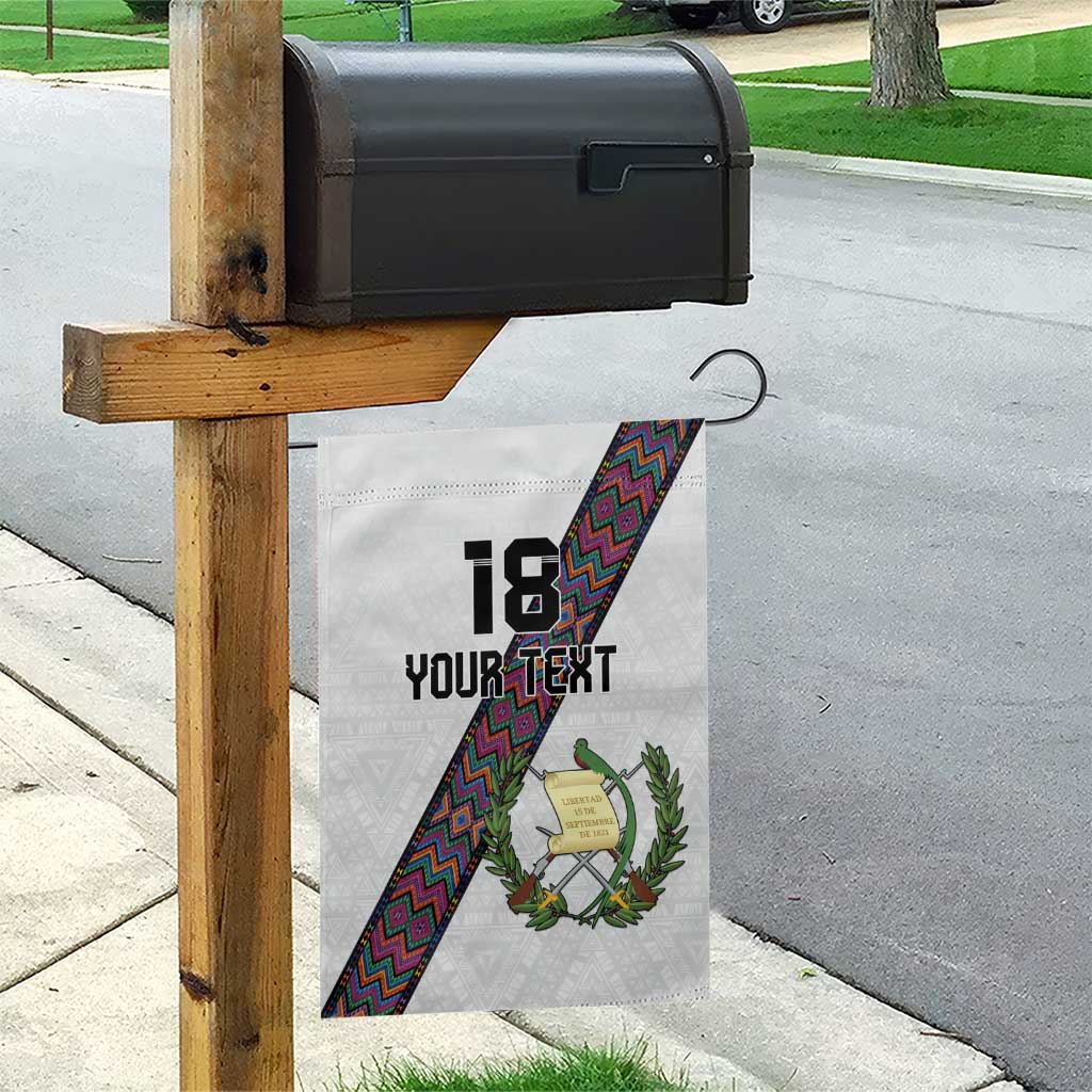 Custom Guatemala Football Garden Flag Los Chapines White Version - Wonder Print Shop